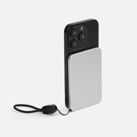 Аккумулятор с быстрой и беспроводной зарядкой Seven Mil, 5 000 мАч, серебристый