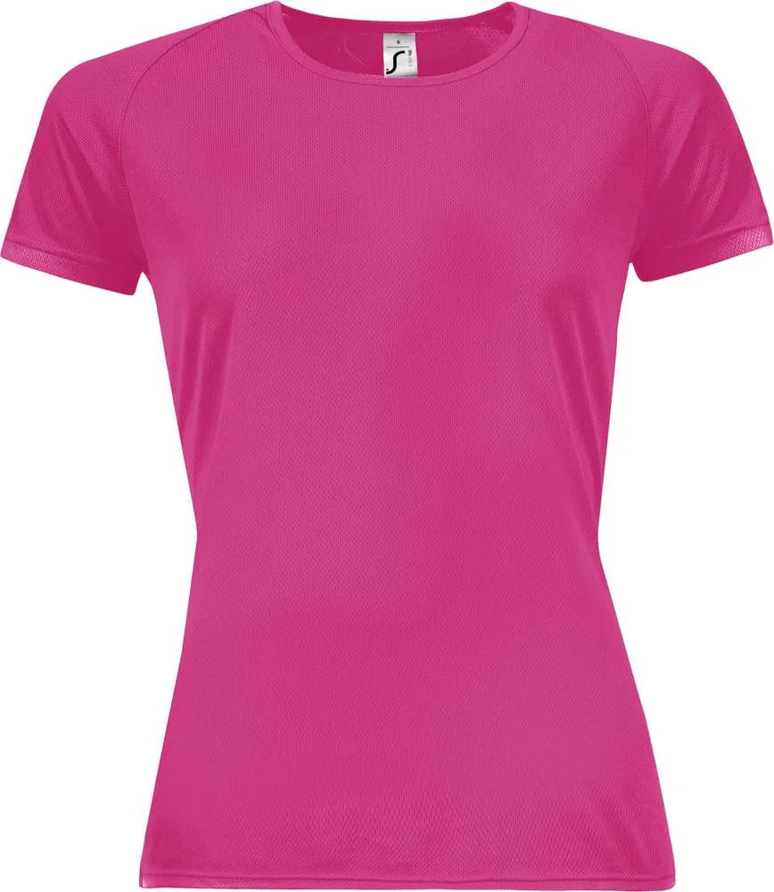 Sol's Футболка женская Sporty Women 140, розовый неон