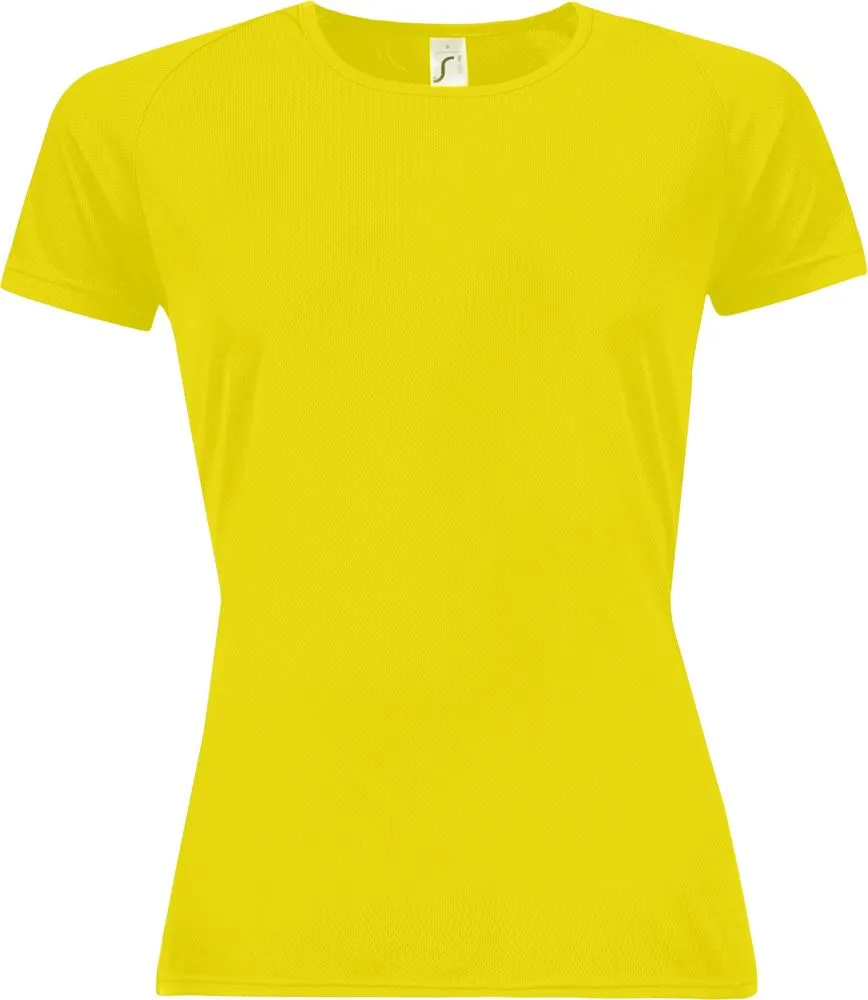 Sol's Футболка женская Sporty Women 140, желтый неон