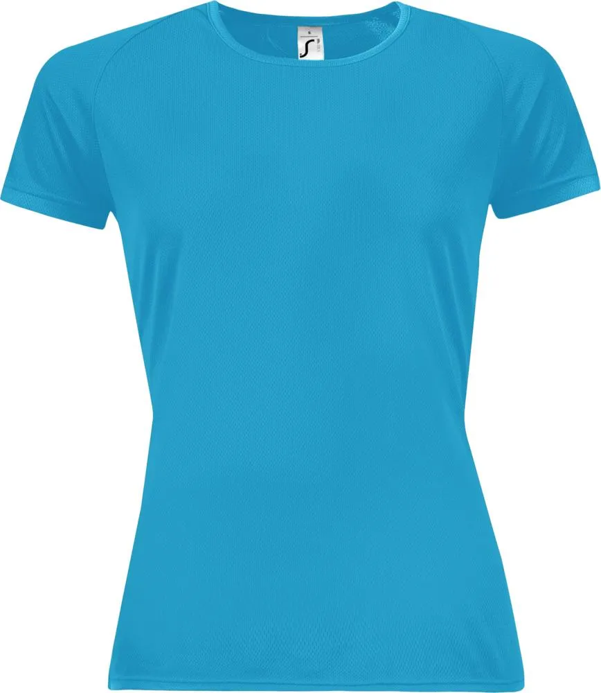 Sol's Футболка женская Sporty Women 140, бирюзовая