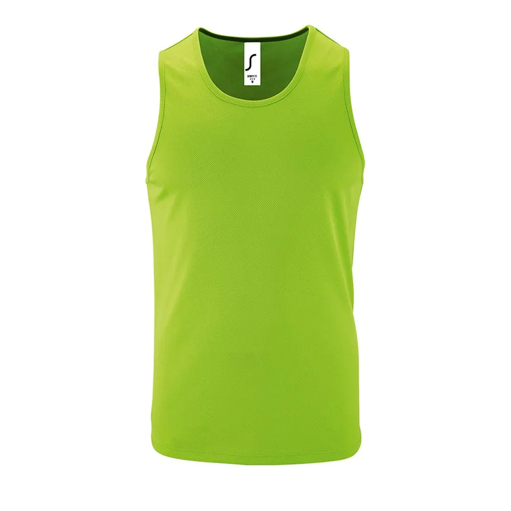 Sol's Майка мужская Sporty TT Men, зеленый неон