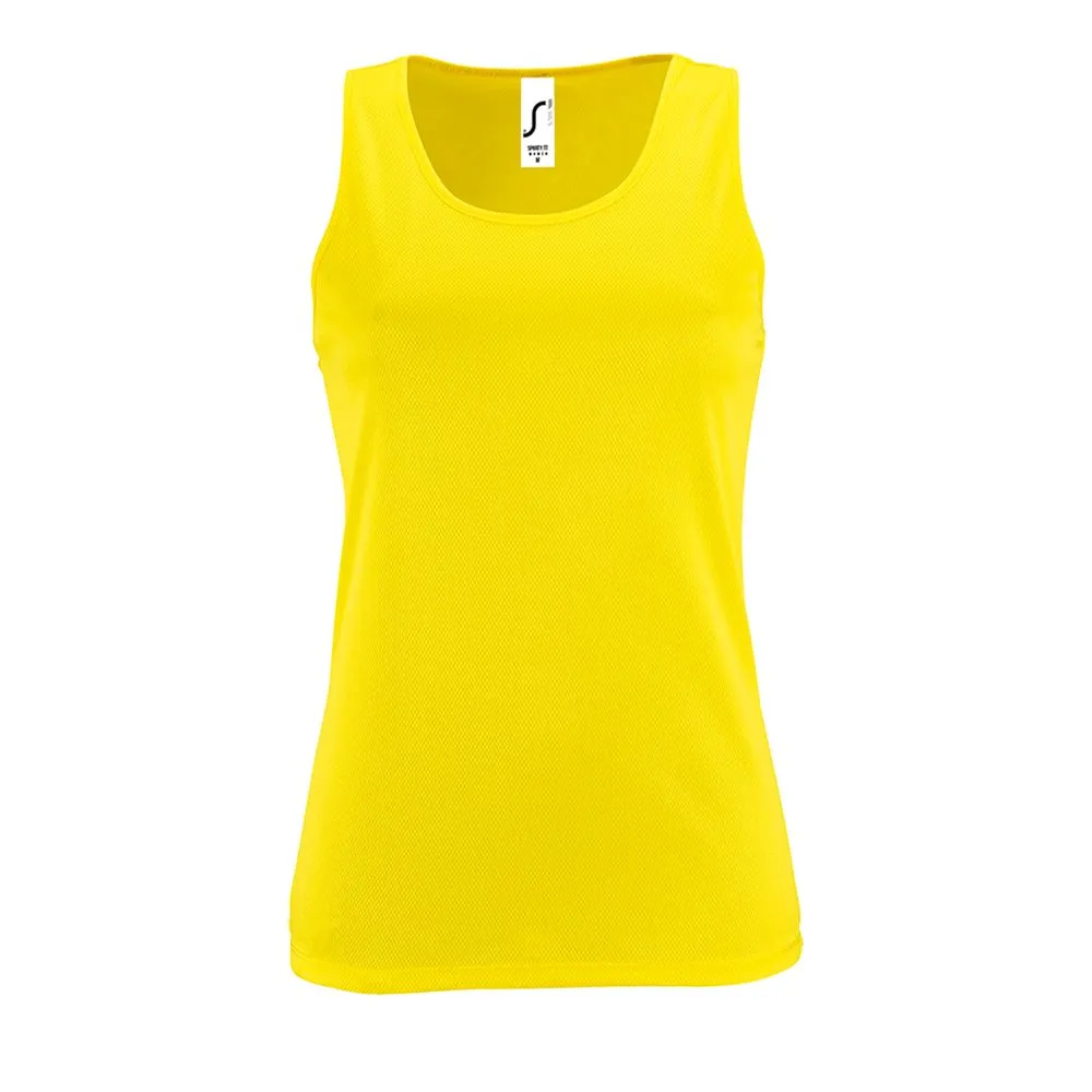 Sol's Майка женская Sporty TT Women, желтый неон