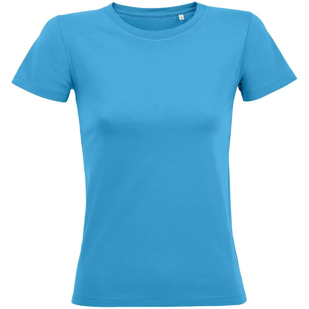 Sol's Футболка женская Regent Fit Women, ярко-бирюзовая