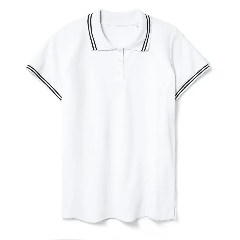 Unit Рубашка поло женская Virma Stripes Lady, белая