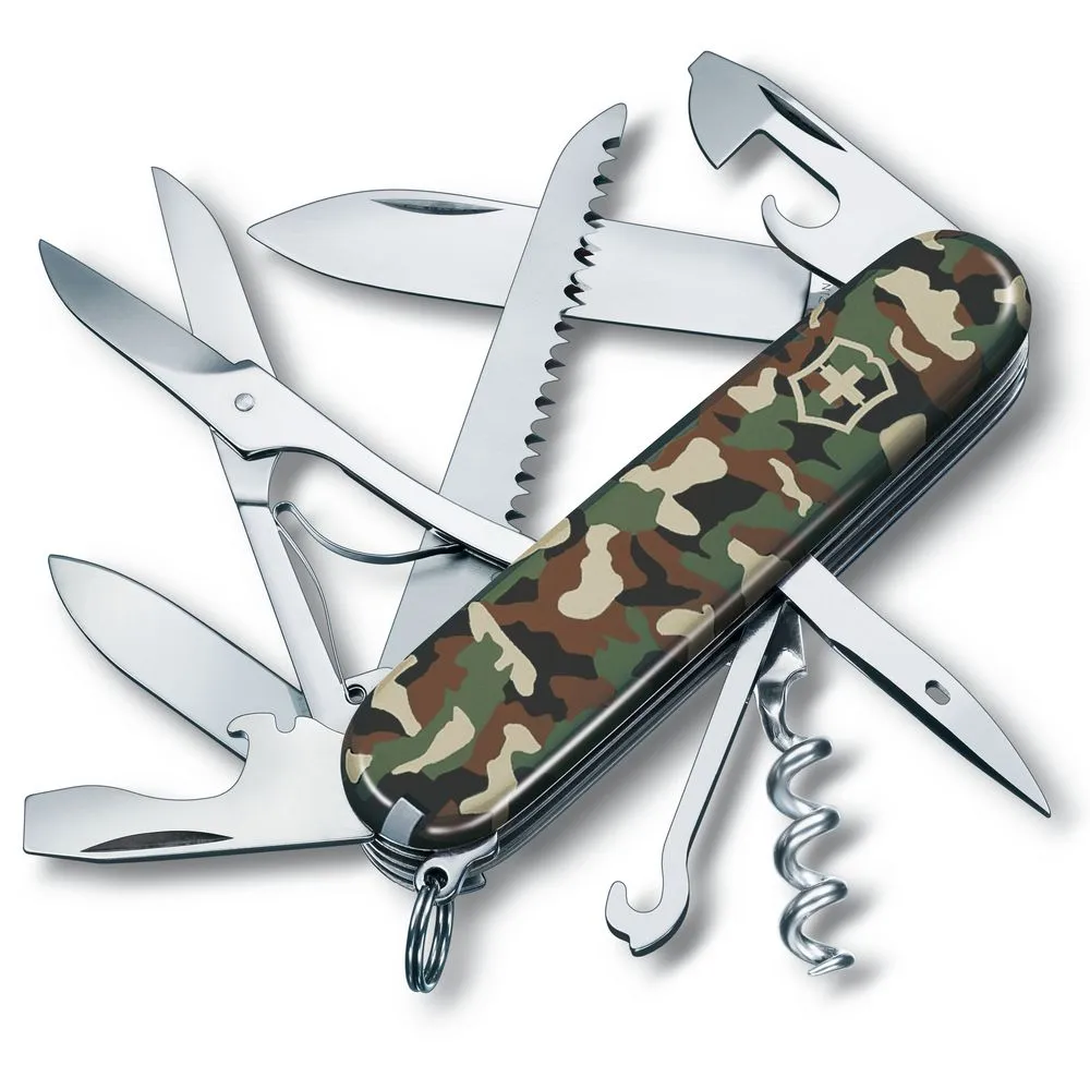 Victorinox Нож перочинный Huntsman 91, зеленый камуфляж