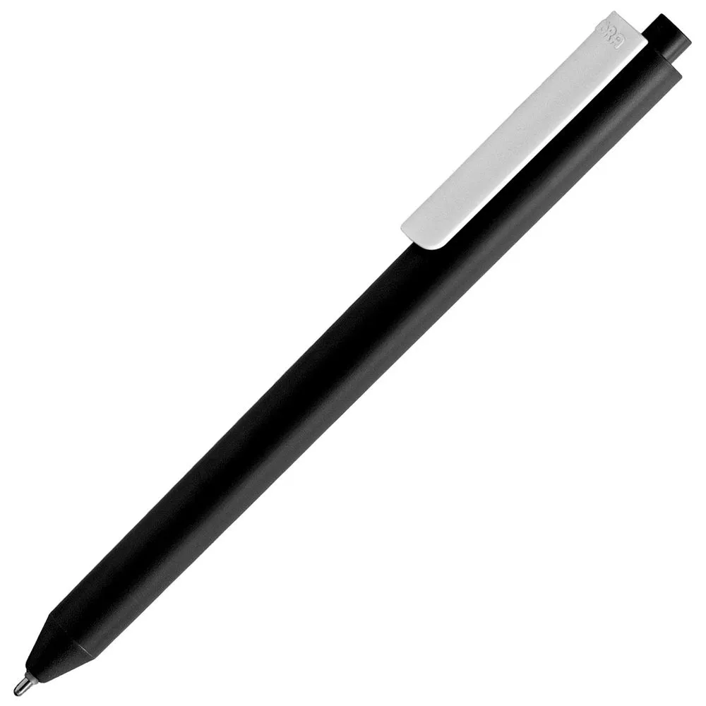Pigra Ручка шариковая Pigra P03 Mat, черная с белым