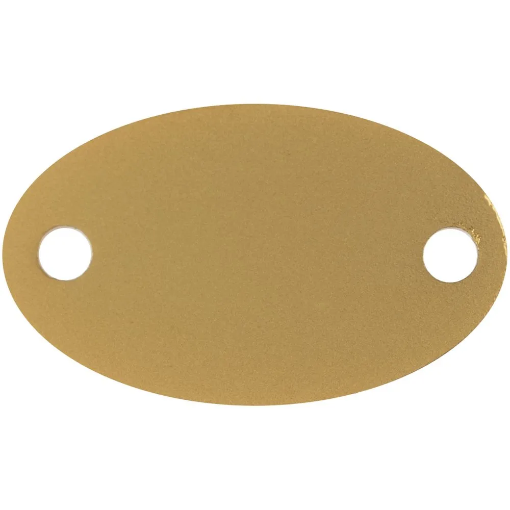 Шильдик металлический Alfa Oval, золотистый