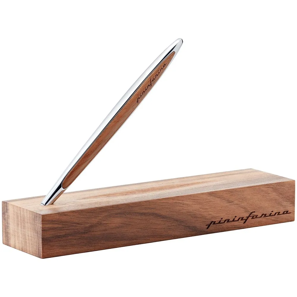 Pininfarina Шариковая ручка Cambiano Shiny Chrome Walnut