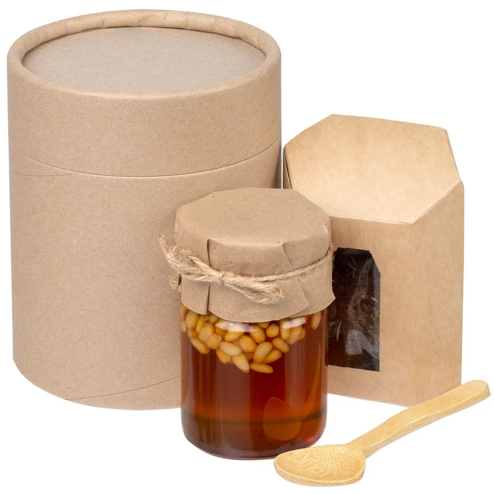 Сделано в России Набор Honey Fields, мед с кедровыми орехами
