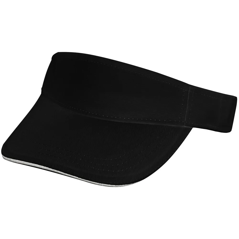 Molti Козырек Active, черный с белым кантом
