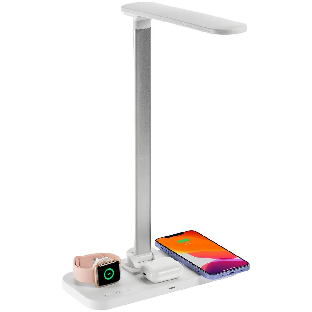 Uniscend Настольная лампа с беспроводной зарядкой Power Light, белая