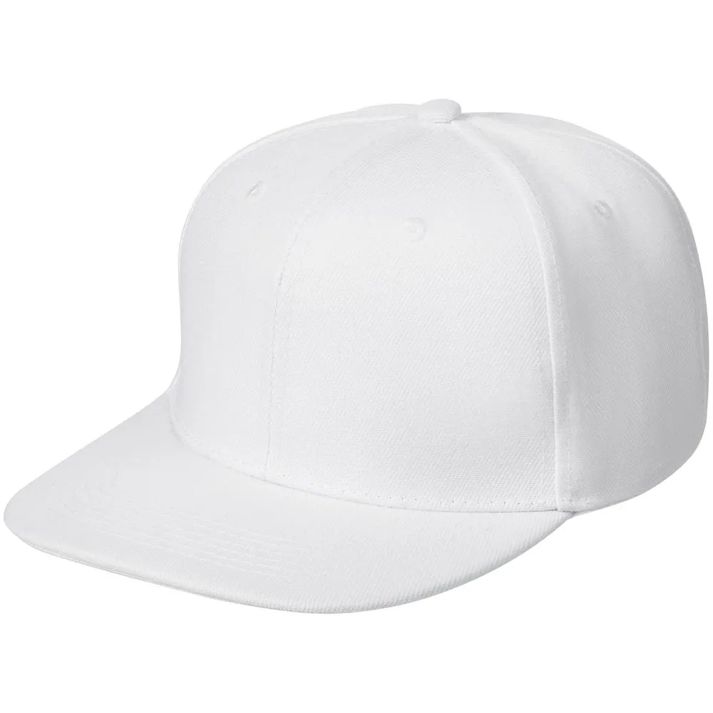 Molti Бейсболка Snapback с прямым козырьком, белая