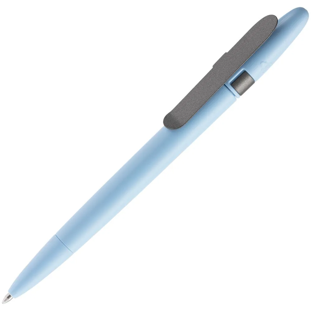 Prodir Ручка шариковая Prodir DS5 TSM Metal Clip, голубая с серым