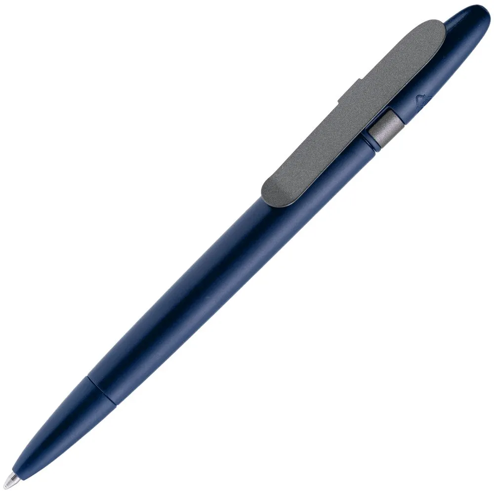 Prodir Ручка шариковая Prodir DS5 TSM Metal Clip, синяя с серым