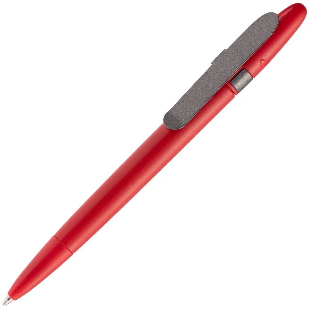 Prodir Ручка шариковая Prodir DS5 TSM Metal Clip, красная с серым