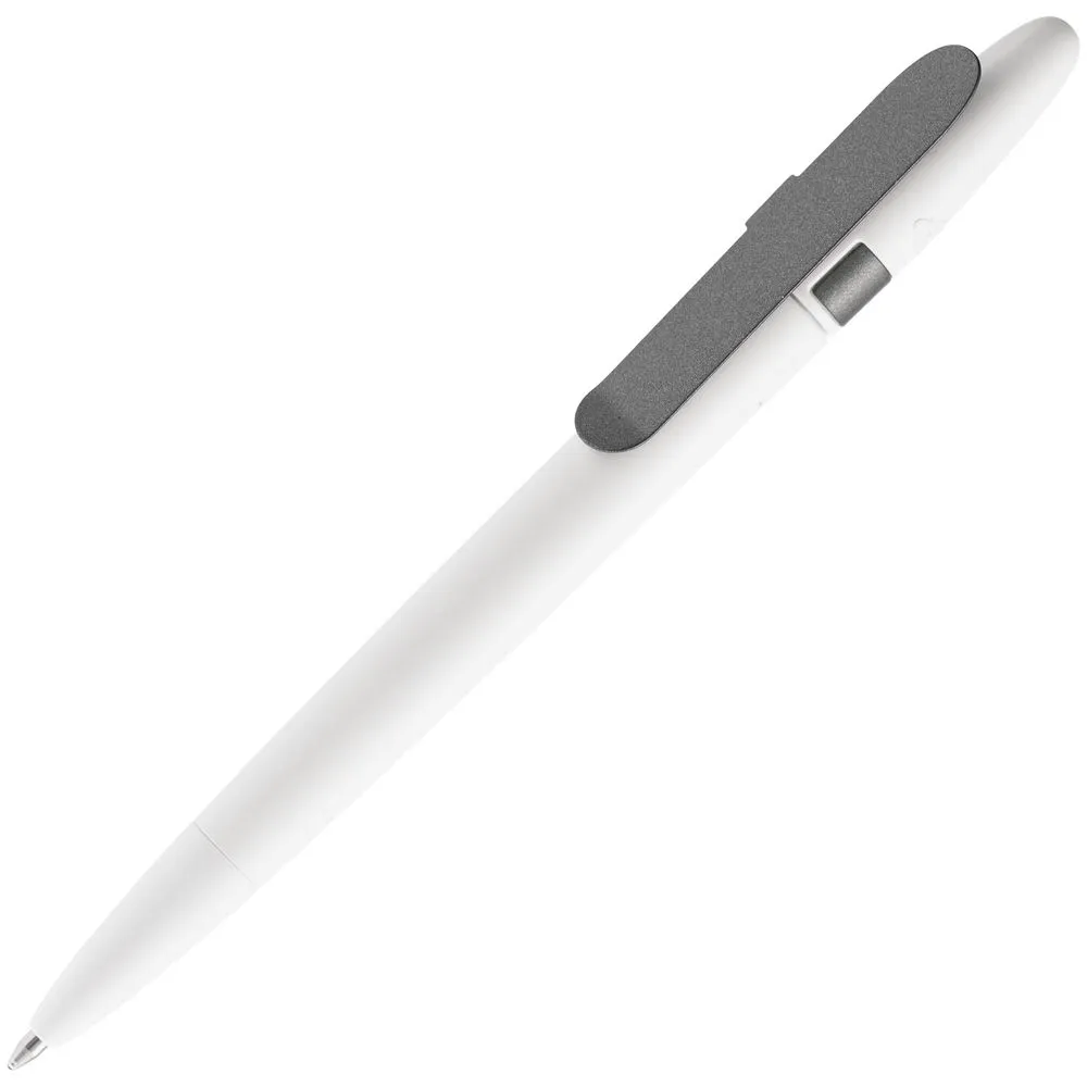 Prodir Ручка шариковая Prodir DS5 TSM Metal Clip, белая с серым