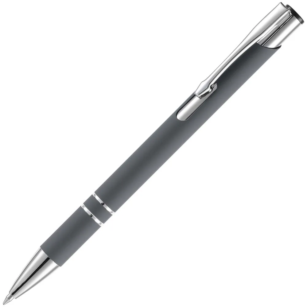 Open Ручка шариковая Keskus Soft Touch, серая