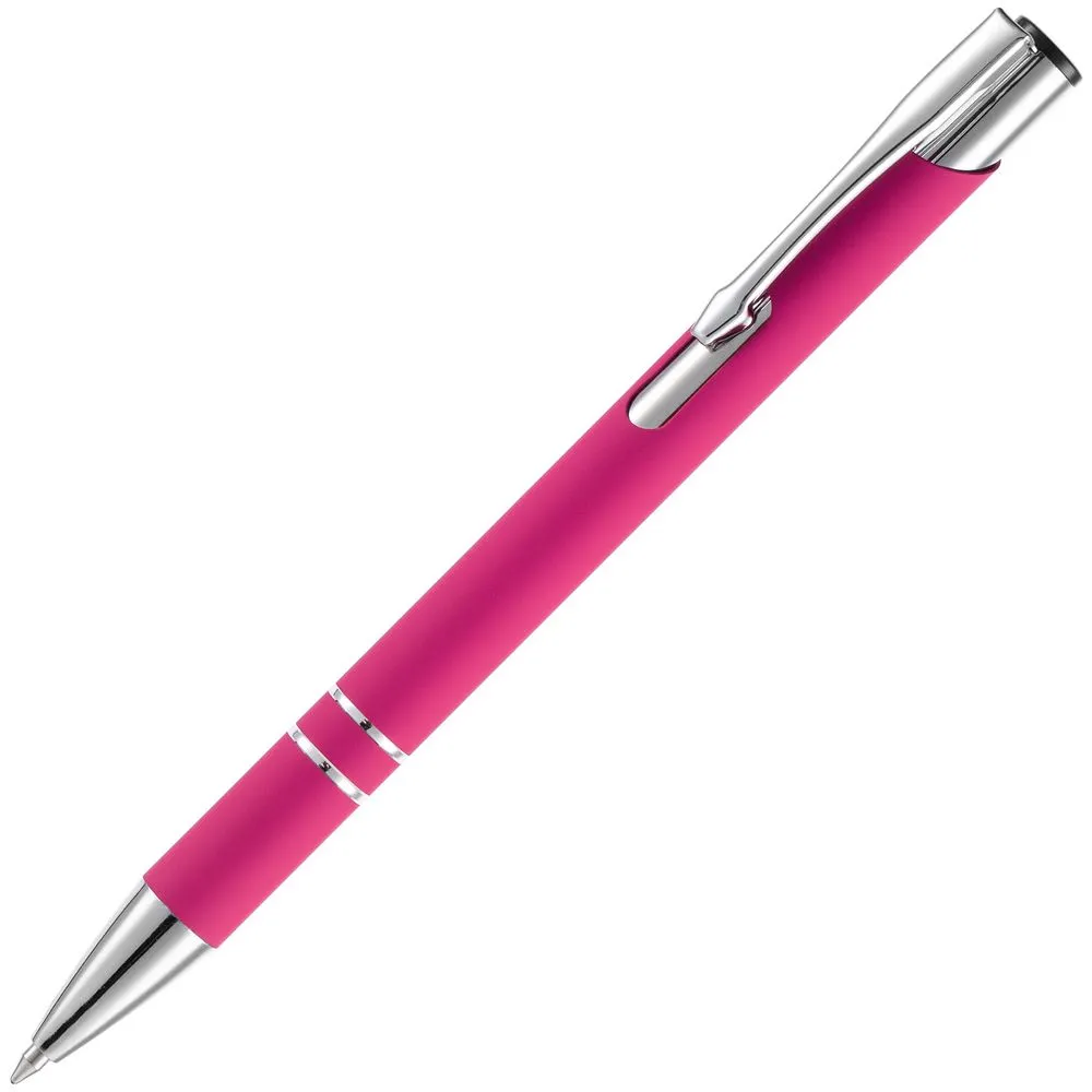 Open Ручка шариковая Keskus Soft Touch, розовая