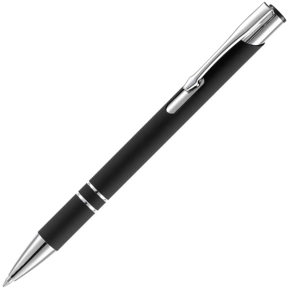 Open Ручка шариковая Keskus Soft Touch, черная