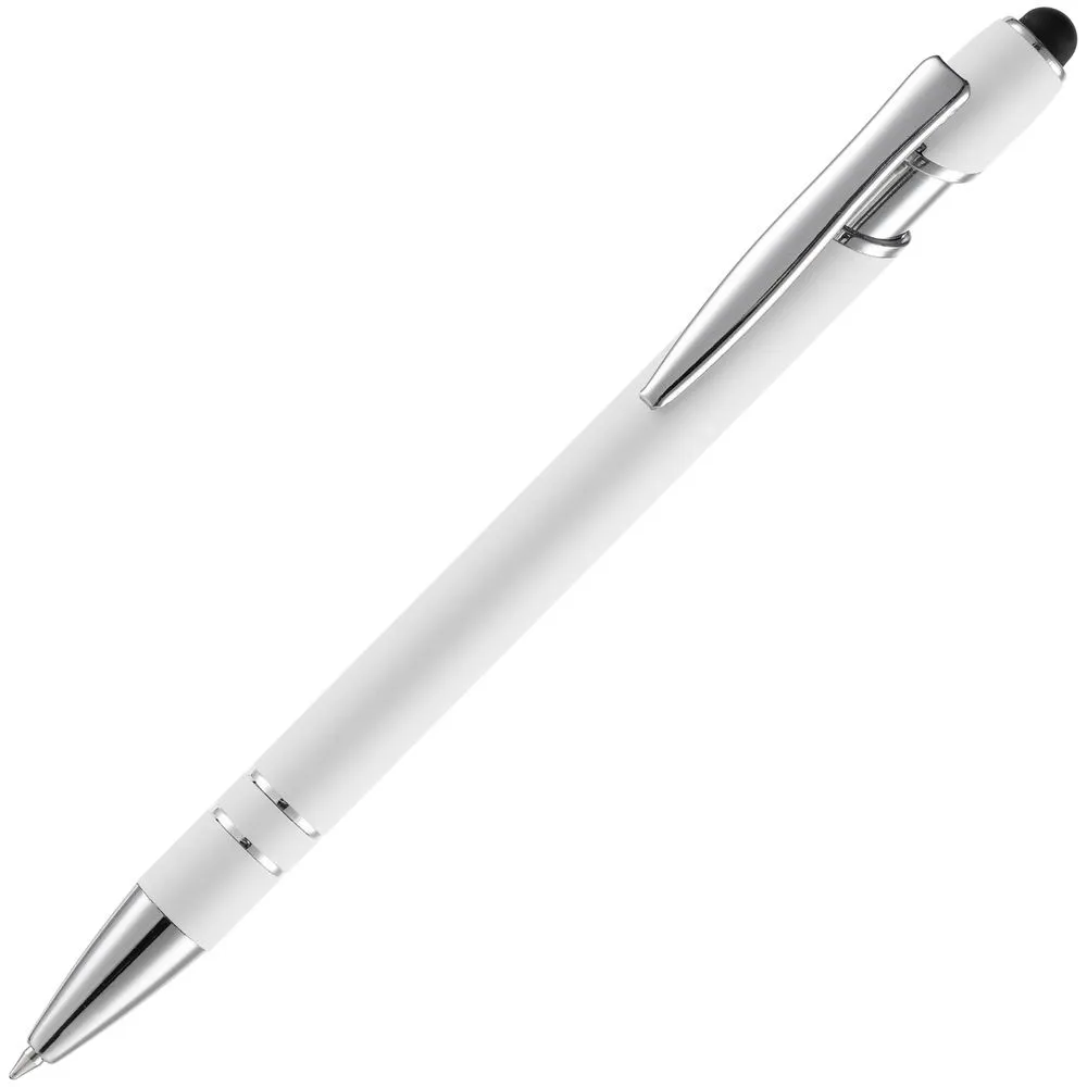 Open Ручка шариковая Pointer Soft Touch со стилусом, белая