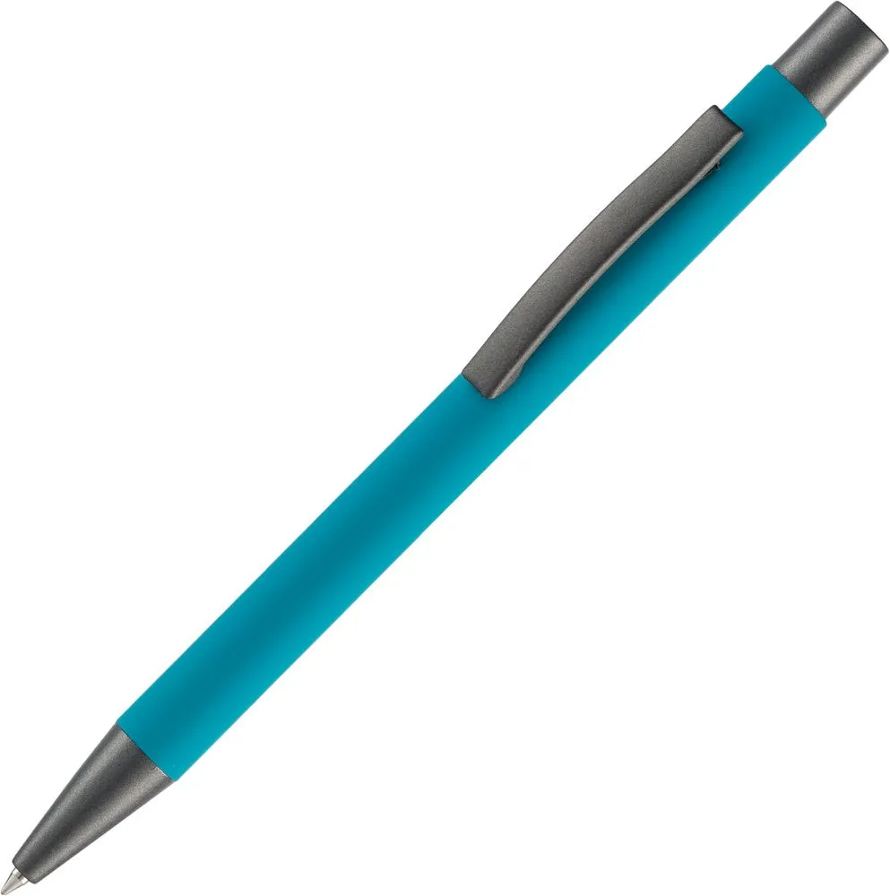 Open Ручка шариковая Atento Soft Touch, бирюзовая