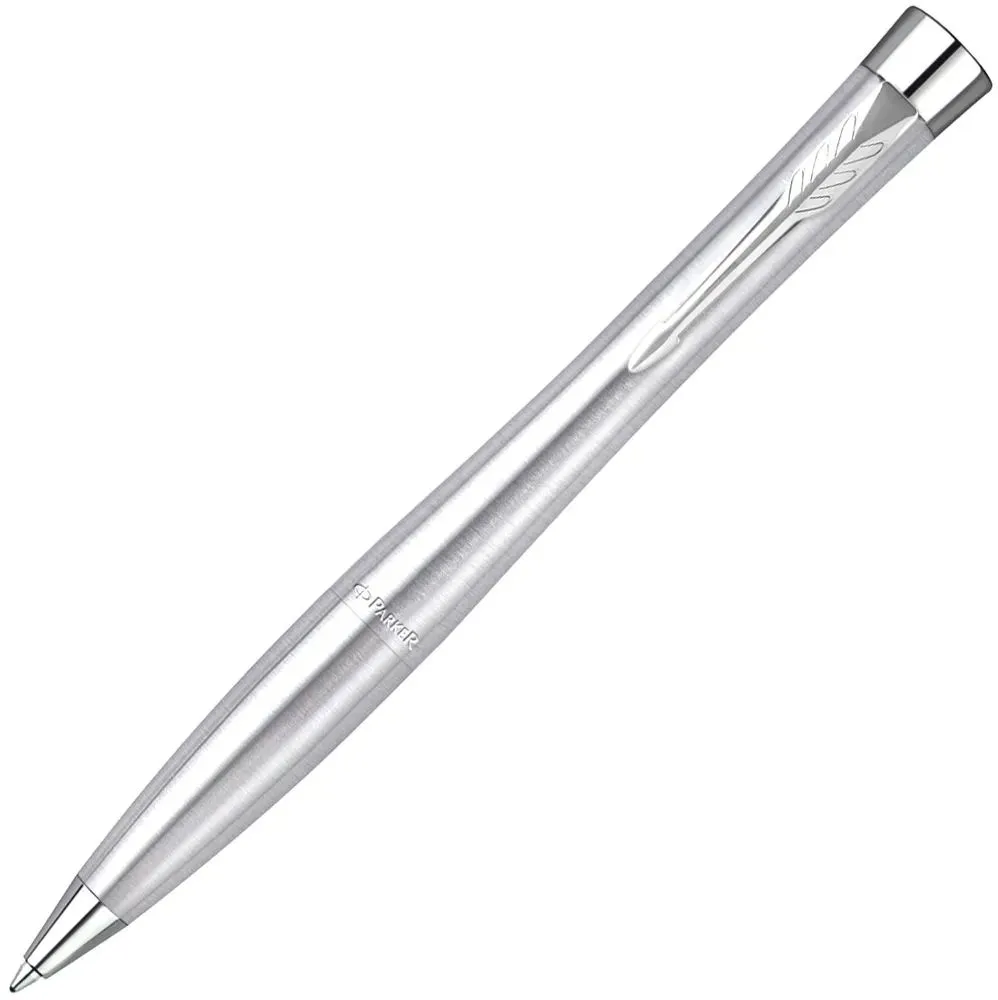 Parker Ручка шариковая Parker Urban Twist Metro Metallic CT, серебристая