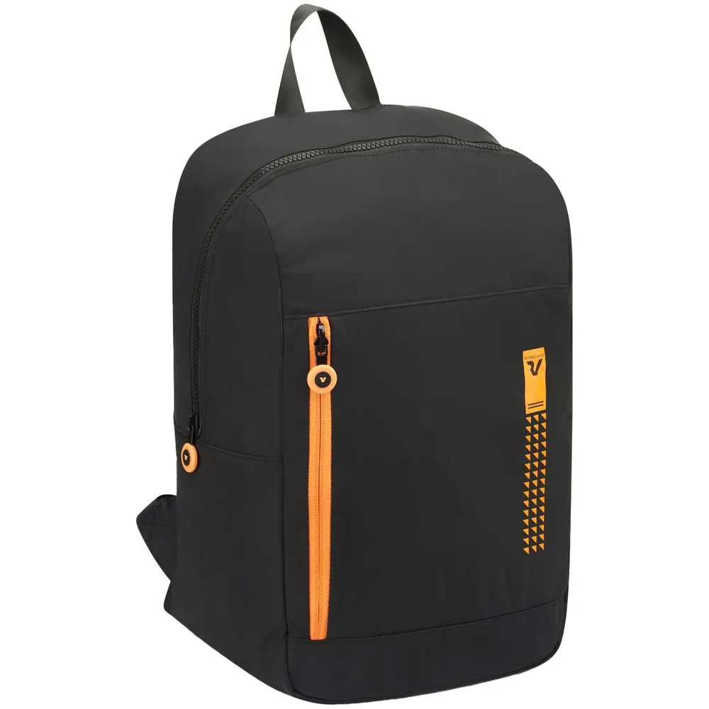 Roncato Складной рюкзак Compact Neon, черный с оранжевым