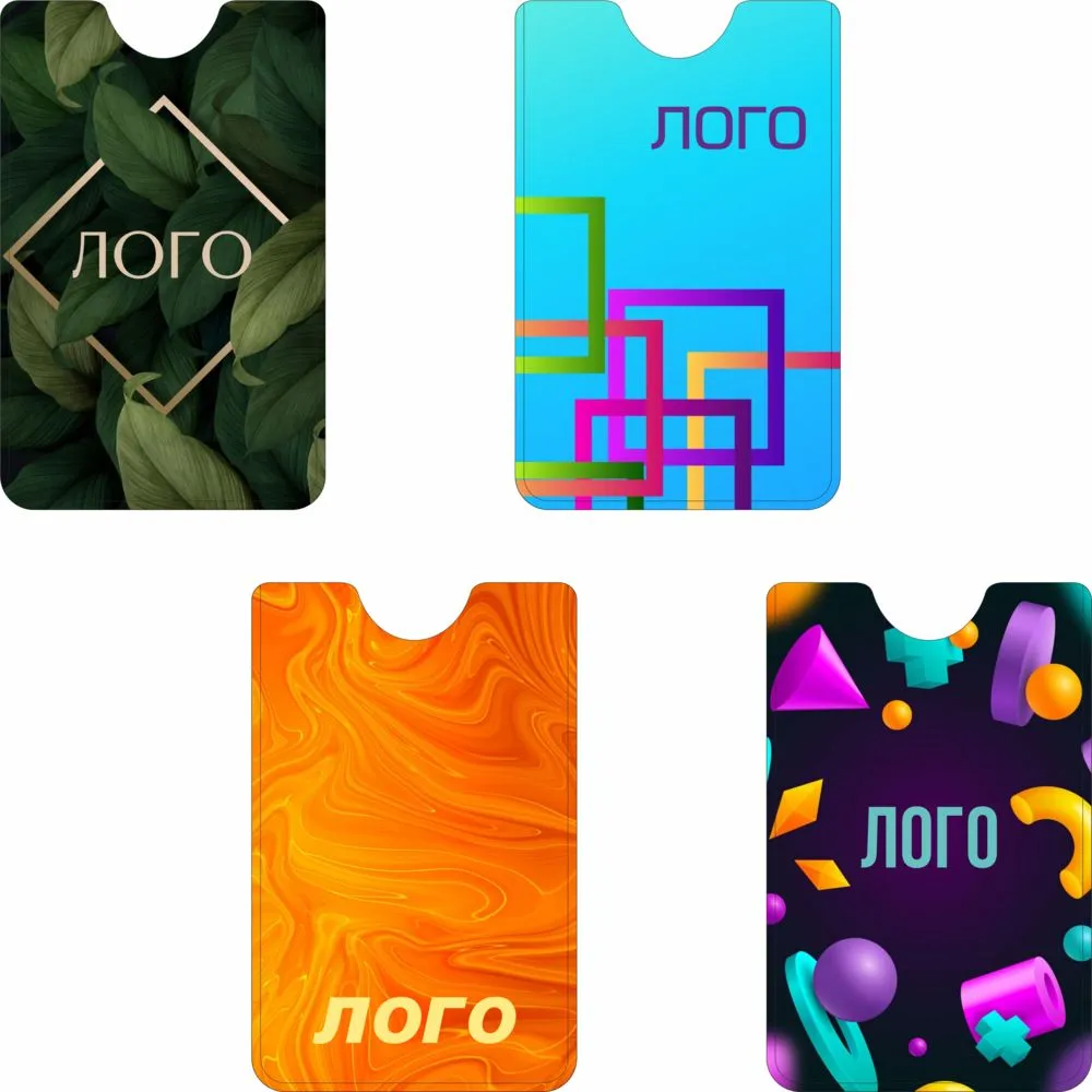 Сделано в России Чехол для карты с RFID-защитой на заказ, ПВХ