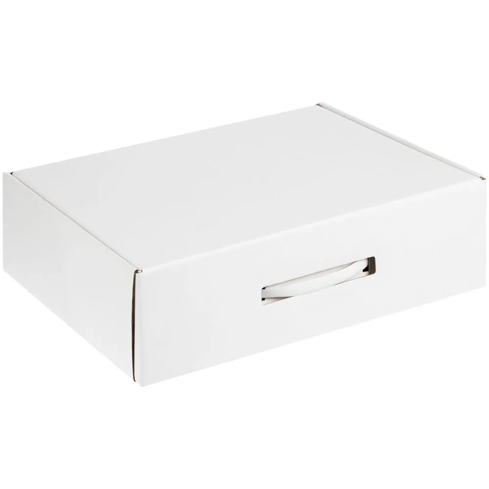 Сделано в России Коробка самосборная Light Case, белая, с белой ручкой