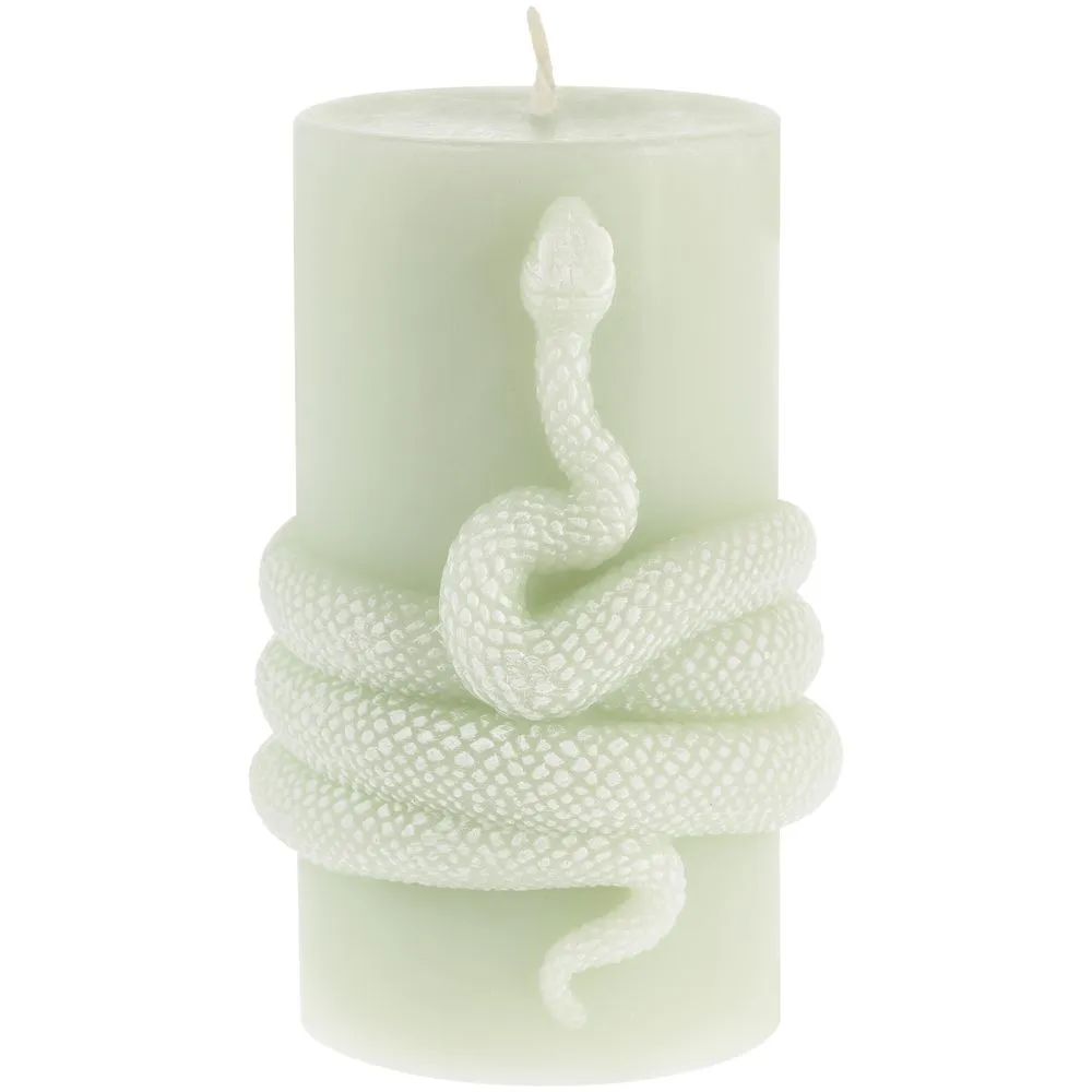 Сделано в России Свеча Snake Knot, зеленая