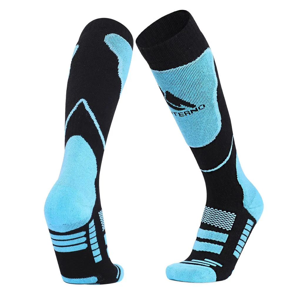 Monterno Термоноски высокие Monterno Sport, черные с голубым