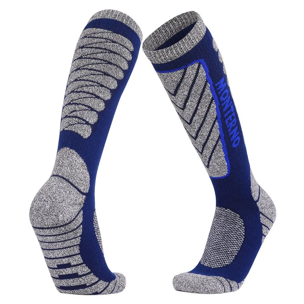 Monterno Термоноски мужские высокие Monterno Sport, синие с серым