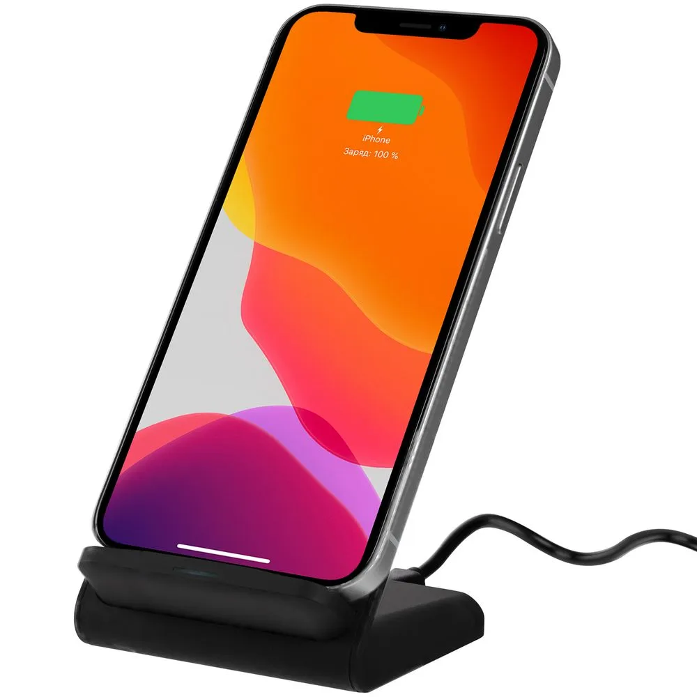 Molti Беспроводное зарядное устройство с быстрой зарядкой Overtop, черное