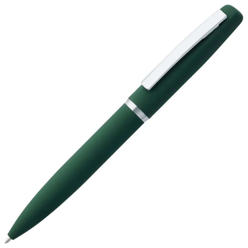 Open Ручка шариковая Bolt Soft Touch, зеленая