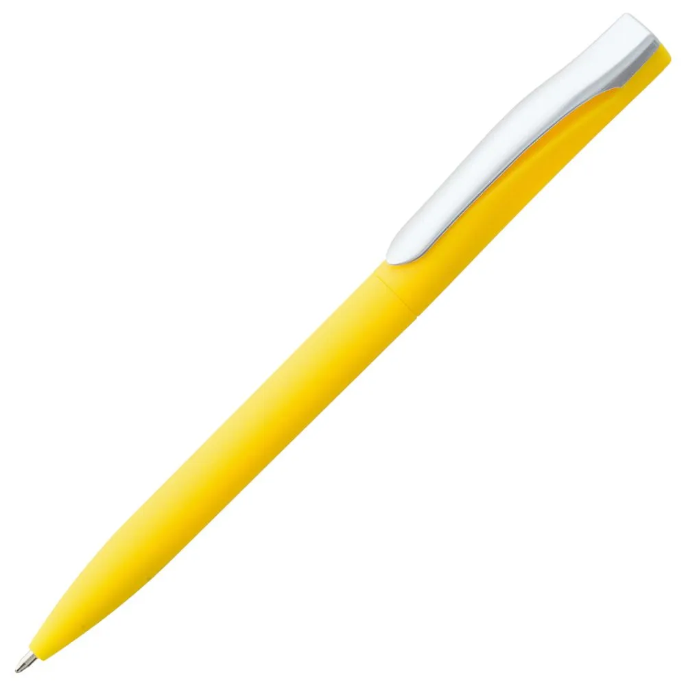 Open Ручка шариковая Pin Soft Touch, желтая