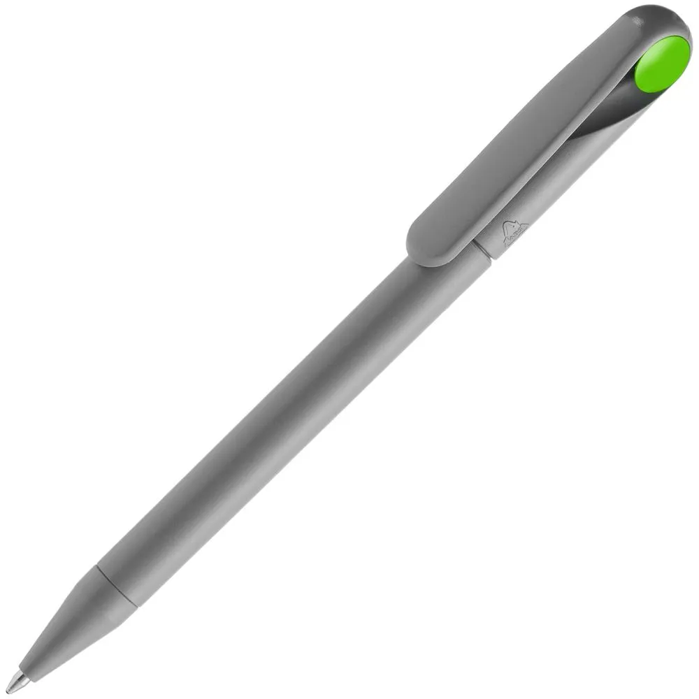 Prodir Ручка шариковая Prodir DS1 TMM Dot, серая с ярко-зеленым