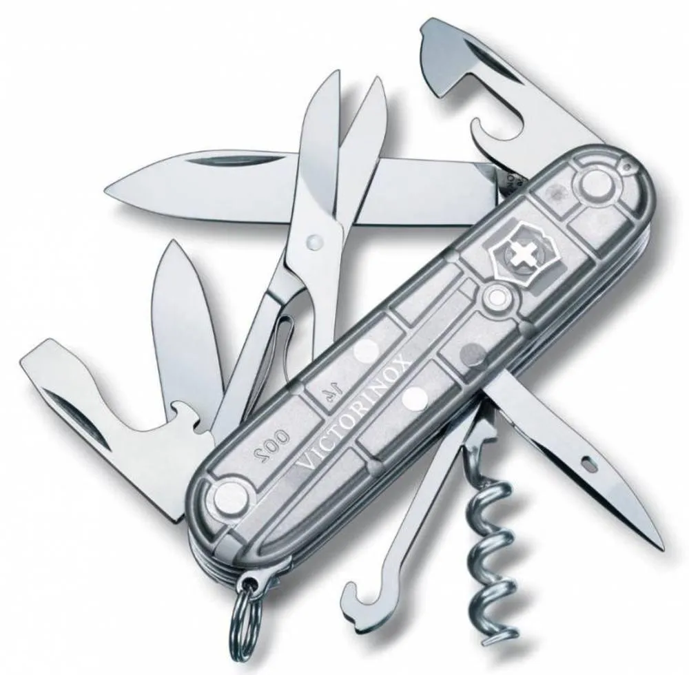 Victorinox Офицерский нож Climber 91, прозрачный серебристый