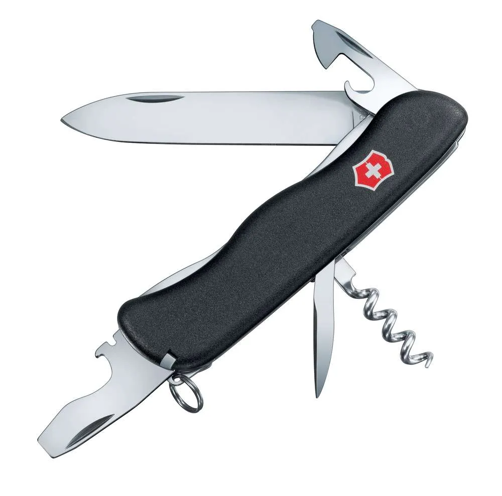 Victorinox Солдатский нож с фиксатором лезвия Picknicker, черный