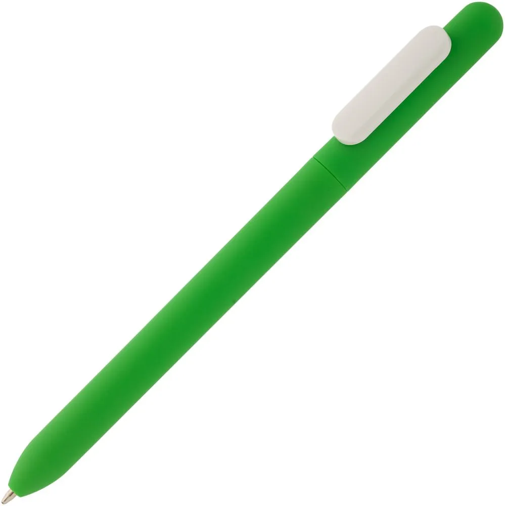 Open Ручка шариковая Swiper Soft Touch, зеленая с белым