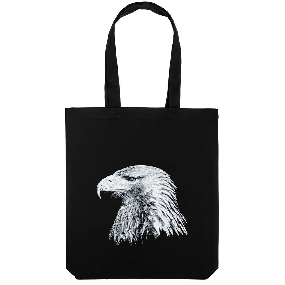 Принтэссенция Холщовая сумка Like an Eagle, черная
