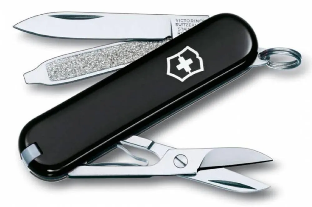 Victorinox Нож-брелок Classic 58 с отверткой, черный