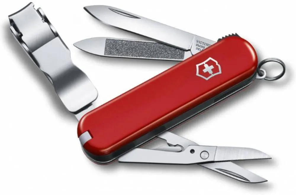 Victorinox Нож-брелок Nail Clip 580, красный