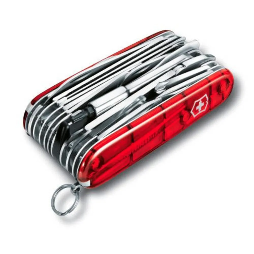 Victorinox Офицерский нож SwissChamp XLT 91, прозрачный красный