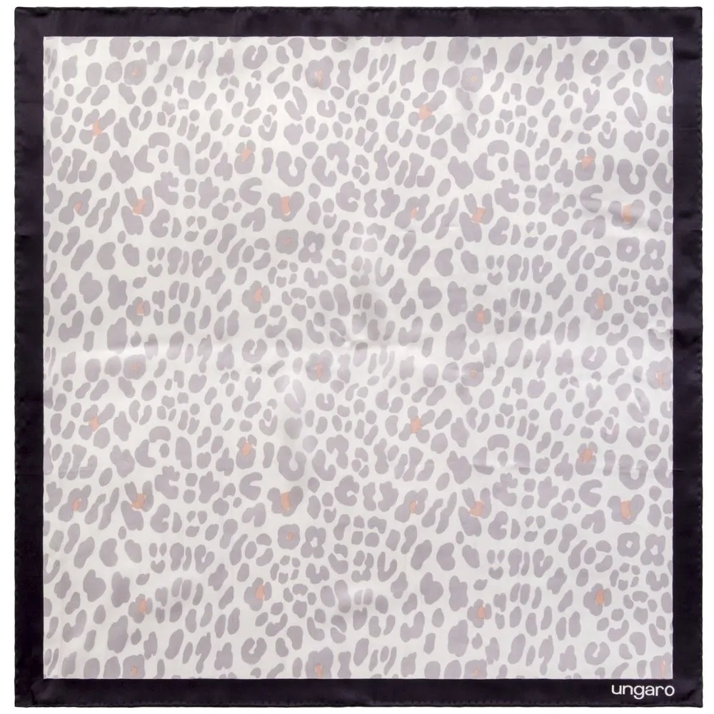 Ungaro Платок Leopardo Silk, серый