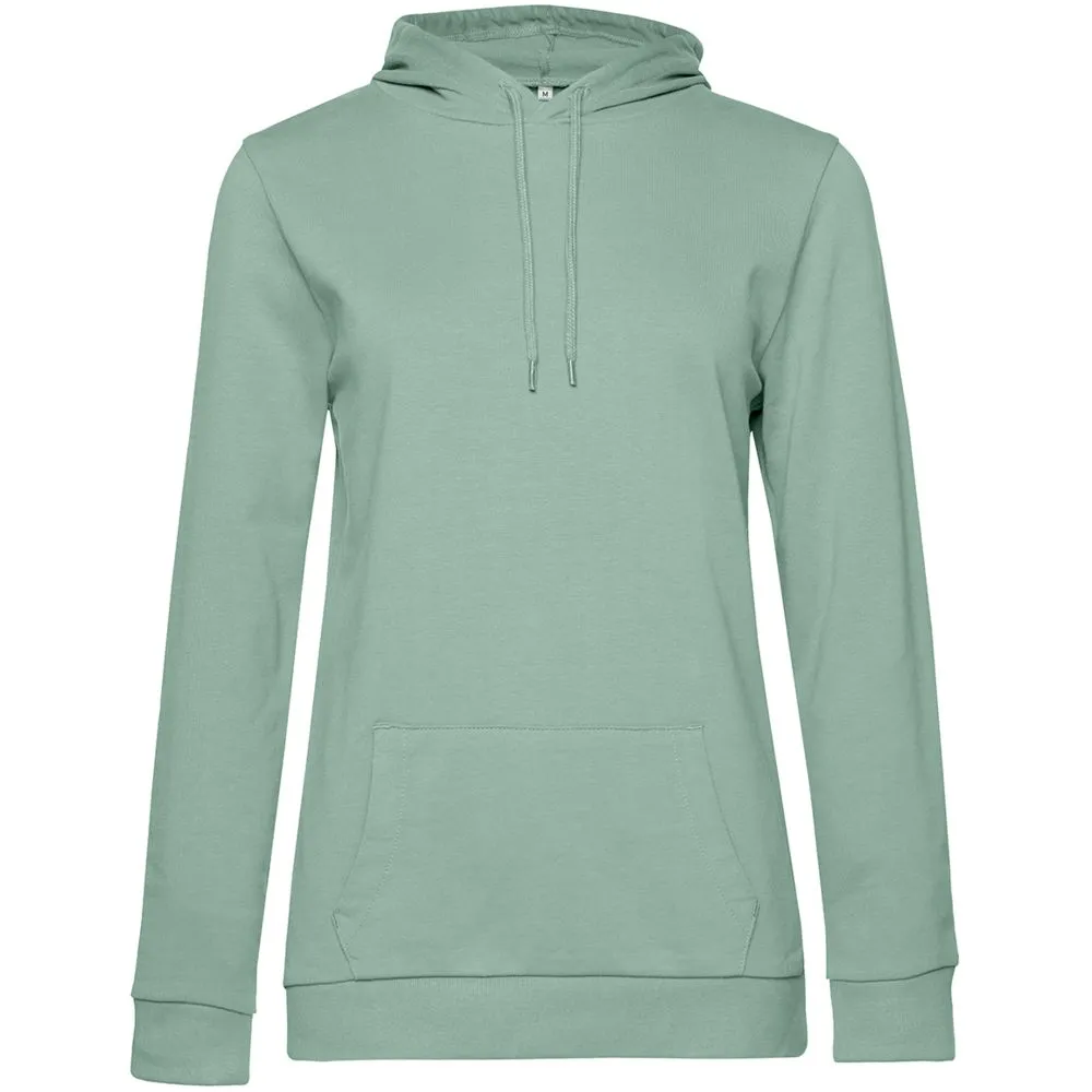 BNC Толстовка с капюшоном женская Hoodie, серо-зеленая