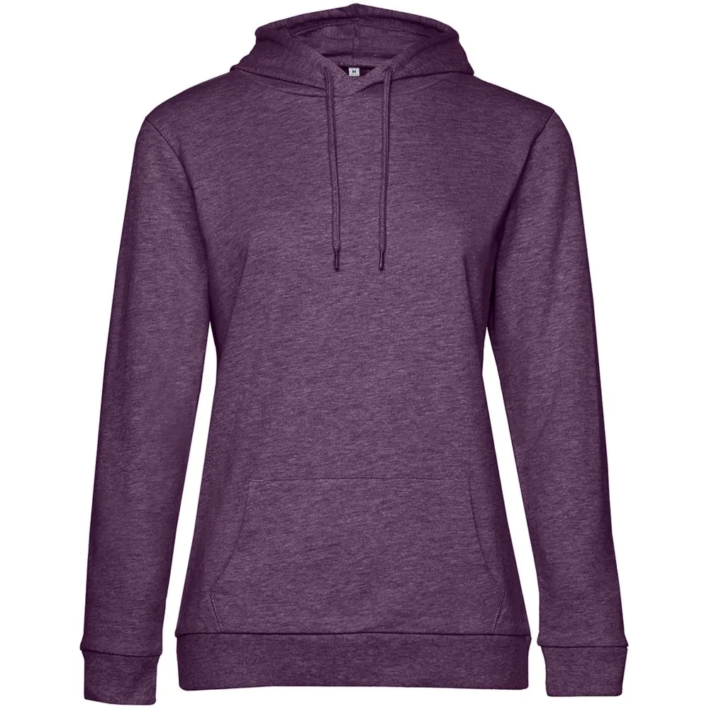BNC Толстовка с капюшоном женская Hoodie, фиолетовый меланж